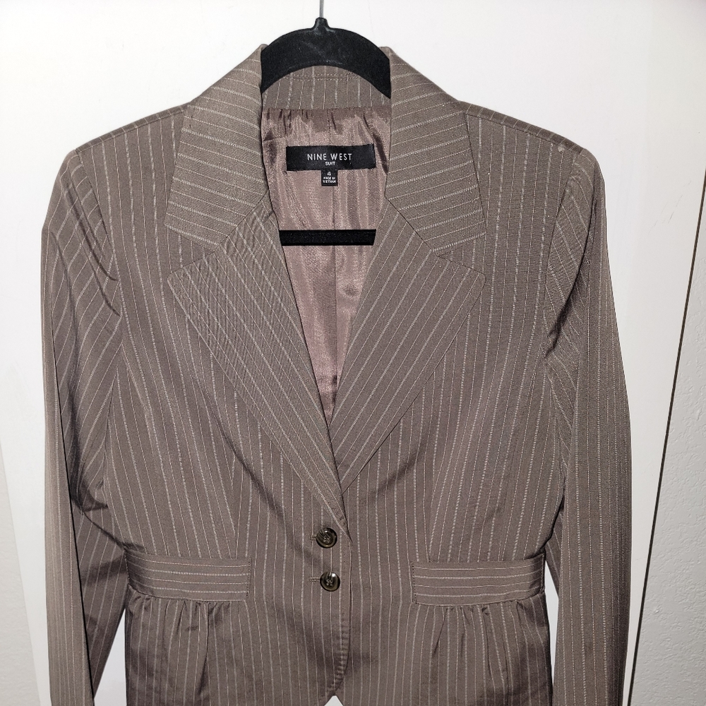 Nine West Brown Suit Jacket